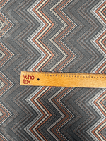 Geometric Zigzag Chiffon Fabric by the Metre - Whotex Fabrics London