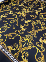 Gold Baroque Crepe Fabric by the Metre – Elegant & Luxury - Whotex Fabrics London