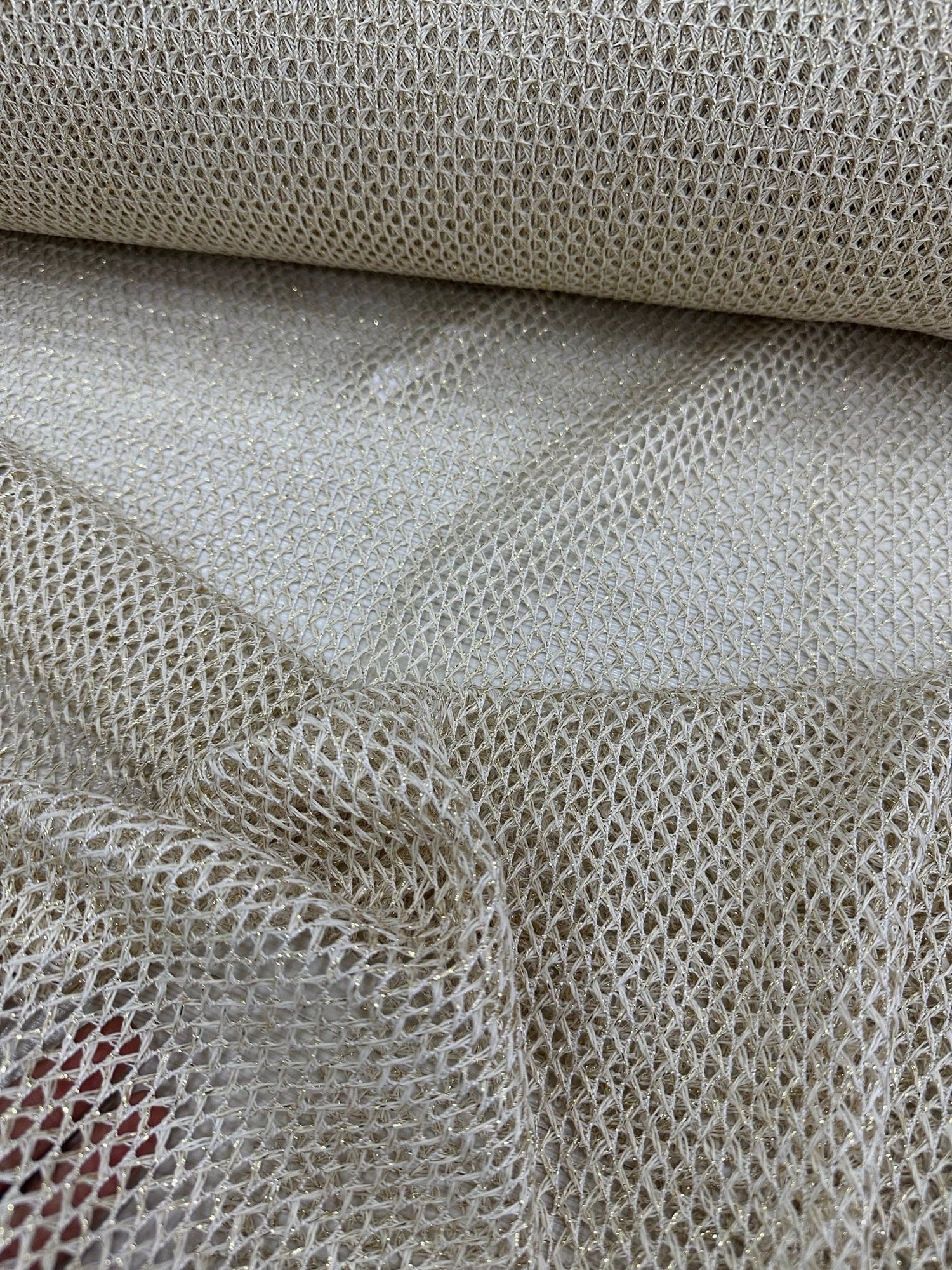 Gold Fish net Mesh Fabric, Shimmer Mesh Fabric - Whotex Online Fabric Store