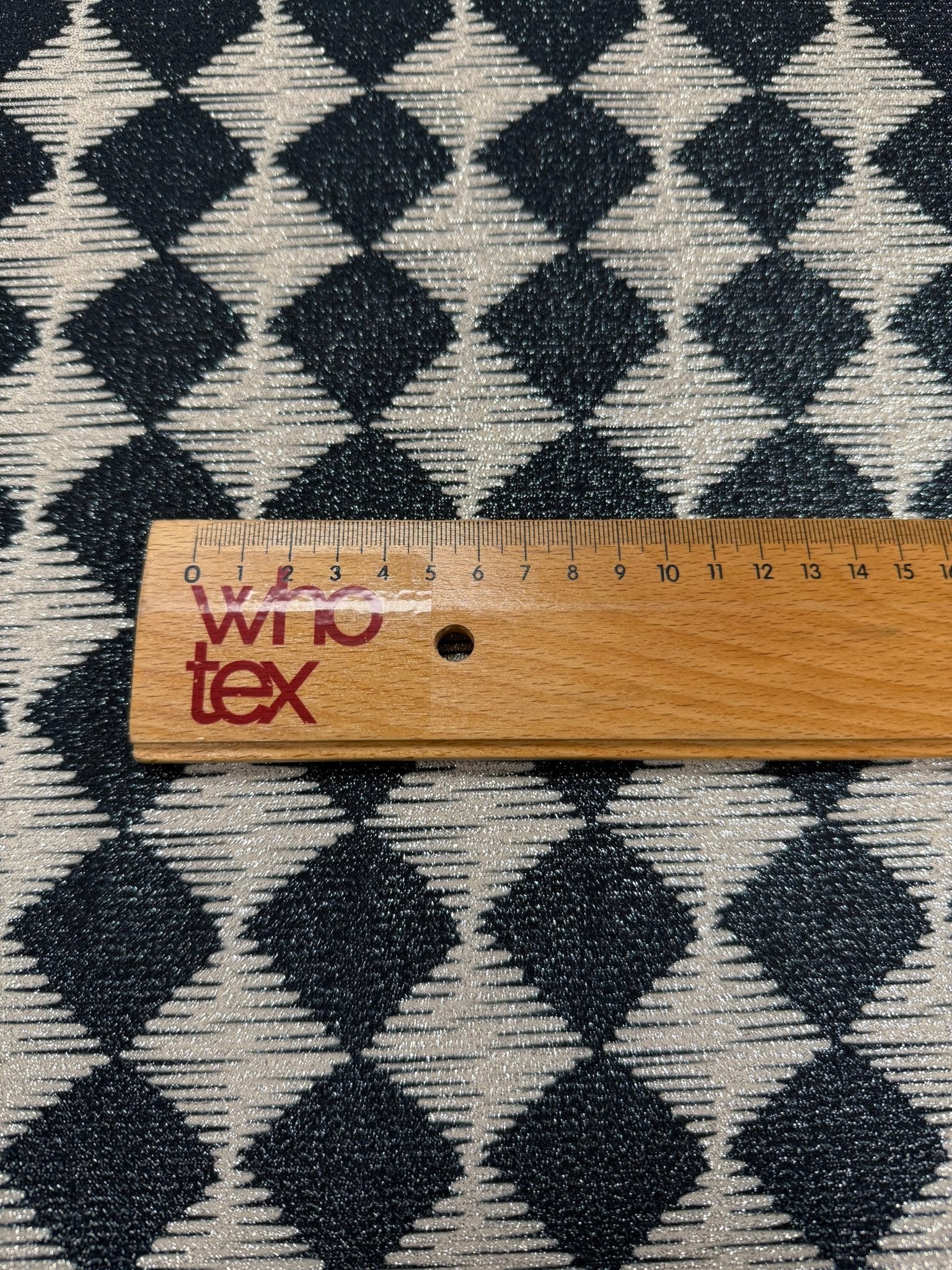 Gold Lurex Glitter Fabric - 4 - Way Stretch Diamond Pattern Material - Whotex Fabrics London