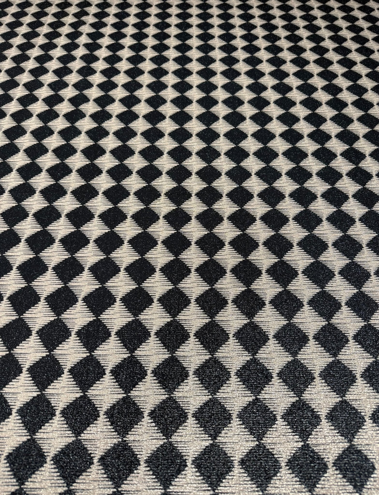 Gold Lurex Glitter Fabric - 4 - Way Stretch Diamond Pattern Material - Whotex Fabrics London