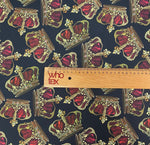 Golden Crown Fabric – Fabric by Metre, Multiple Options for Sewing & Dressmaking - Whotex Fabrics London