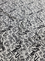 Graffiti Pattern Fabric, dancewear, activewear, sportwear Fabric By The Yard - Whotex Online Fabric Store