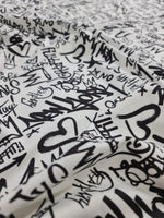 Graffiti Pattern Fabric, dancewear, activewear, sportwear Fabric By The Yard - Whotex Online Fabric Store