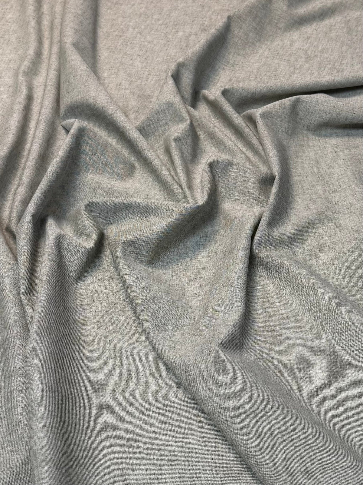 Grass Green Cotton Linen Fabric by the Metre - Whotex Fabrics London