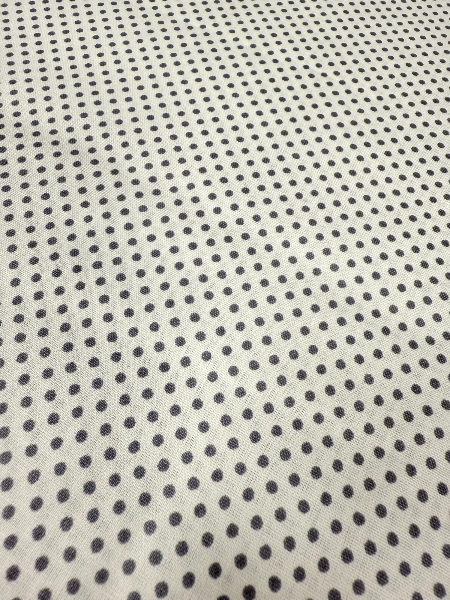 Gray Polka Dot Poplin Fabric, Full Cotton Fabric By The Yard - Whotex Online Fabric Store