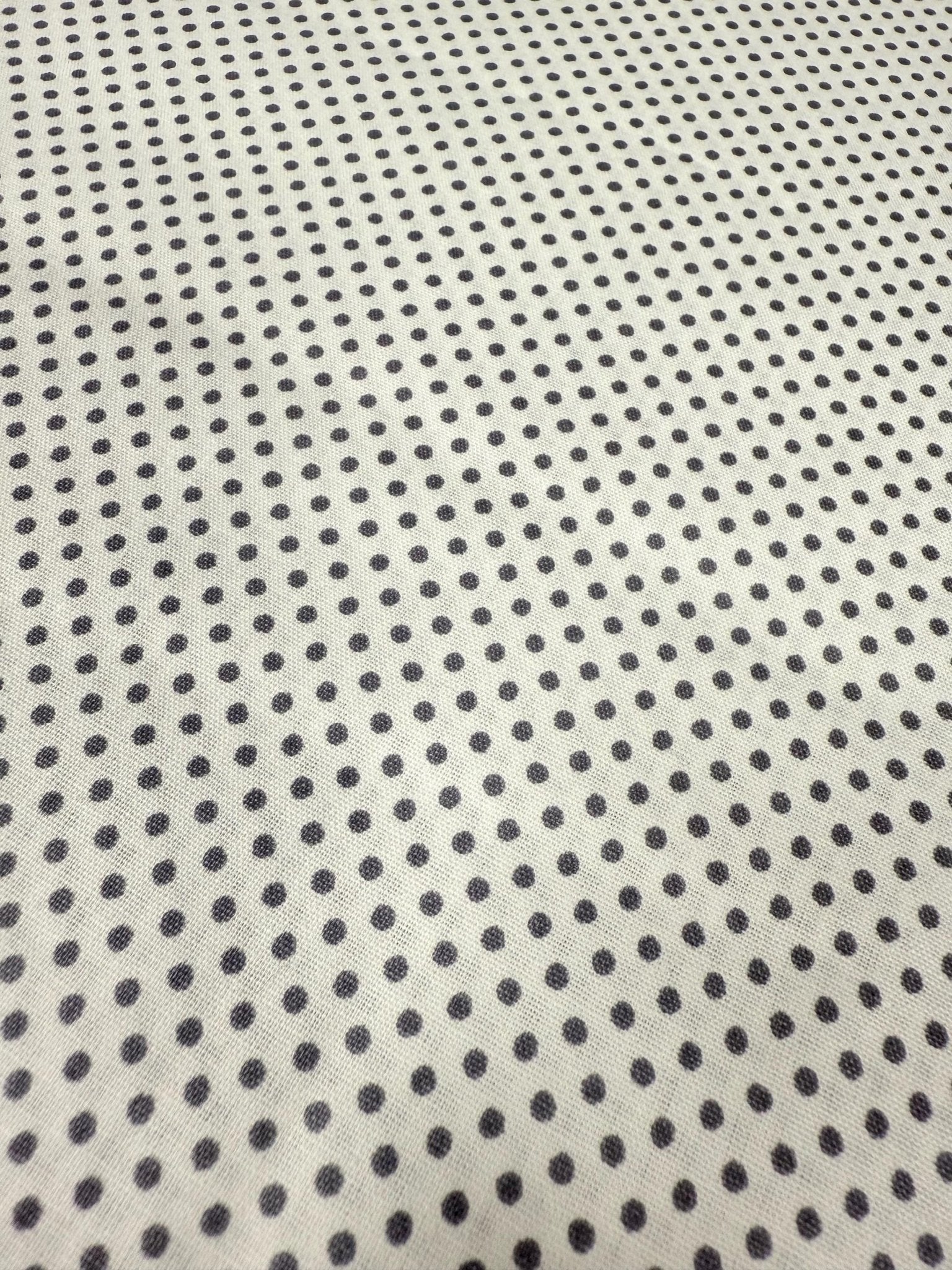 Gray Polka Dot Poplin Fabric, Full Cotton Fabric By The Yard - Whotex Online Fabric Store