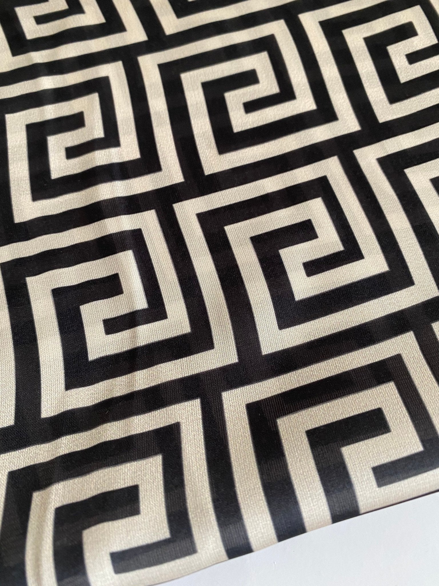 Greek key Design Fabric, Crepe Fabric - Whotex