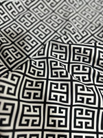 Greek Key Pattern Fabric, Black White Color Fabric By The Yard - Whotex Online Fabric Store