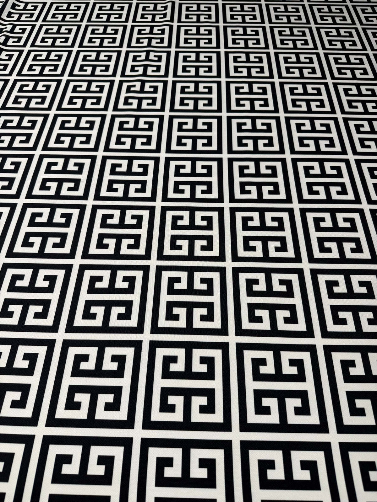 Greek Key Print Fabric Sold by Metre - Whotex Fabrics London
