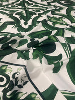 Green Baroque Floral Fabric - Whotex Online Fabric Store