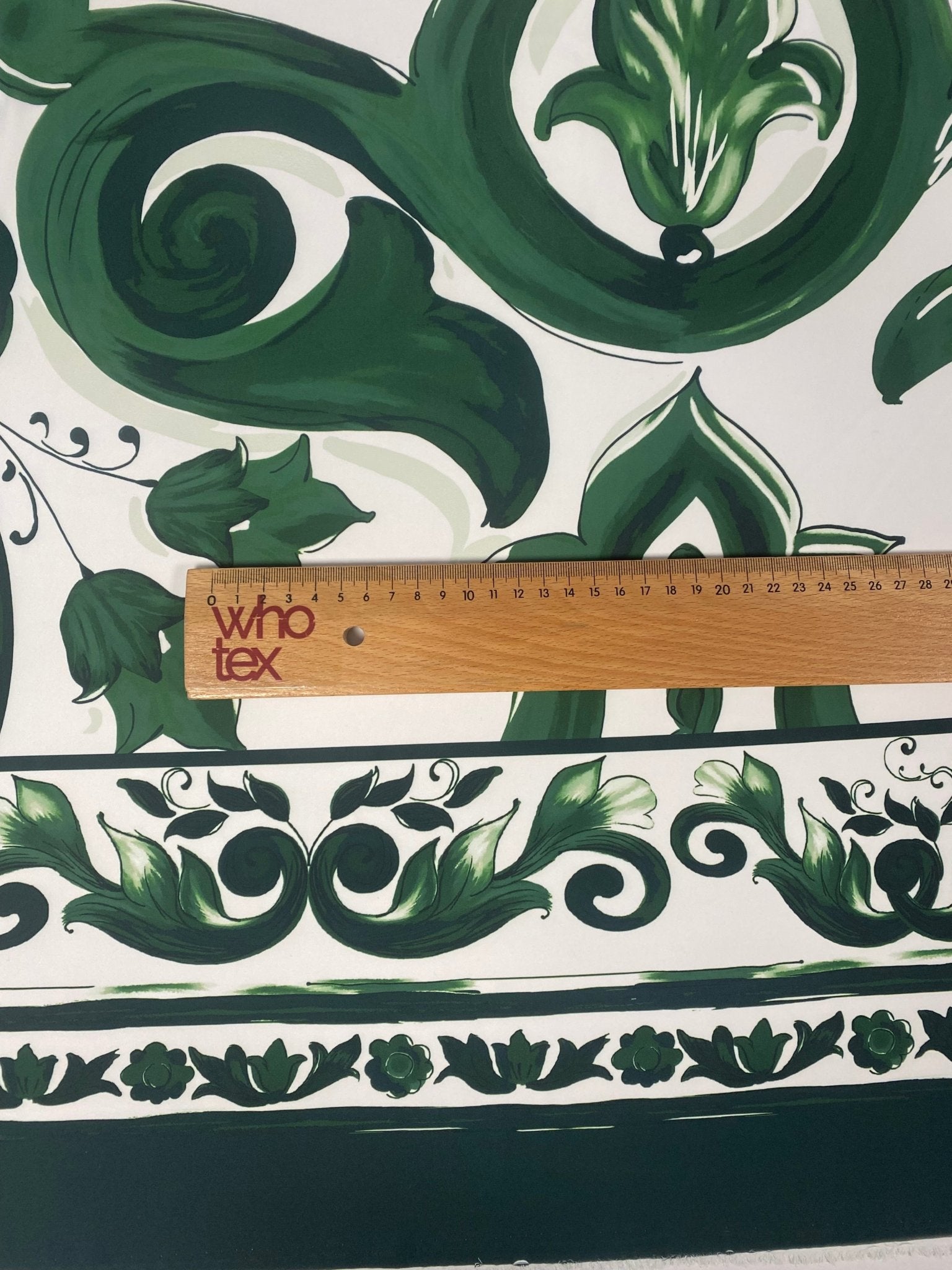 Green Baroque Floral Fabric - Whotex Online Fabric Store
