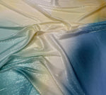 Green Blue Ombre Gradient Print Sequin Fabric by the Metre - Whotex Fabrics London
