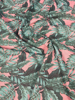 Green Leaf Pattern Linen Fabric for Stylish Home Decor - Whotex Online Fabric Store
