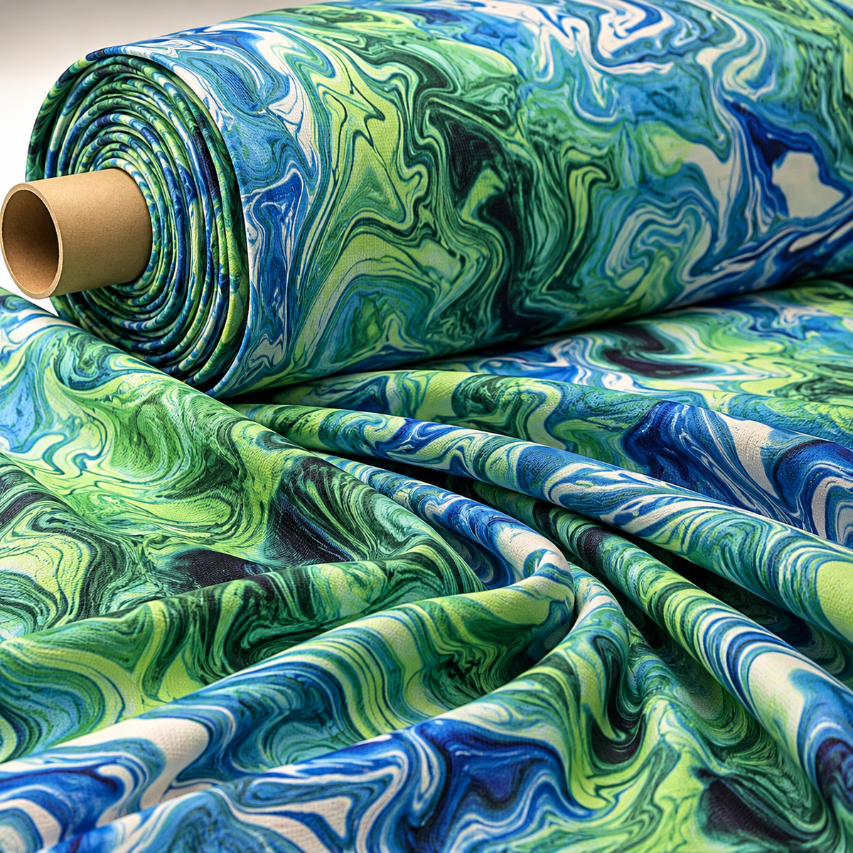 Green Marble Upholstery Fabric by the Metre - Whotex Fabrics London