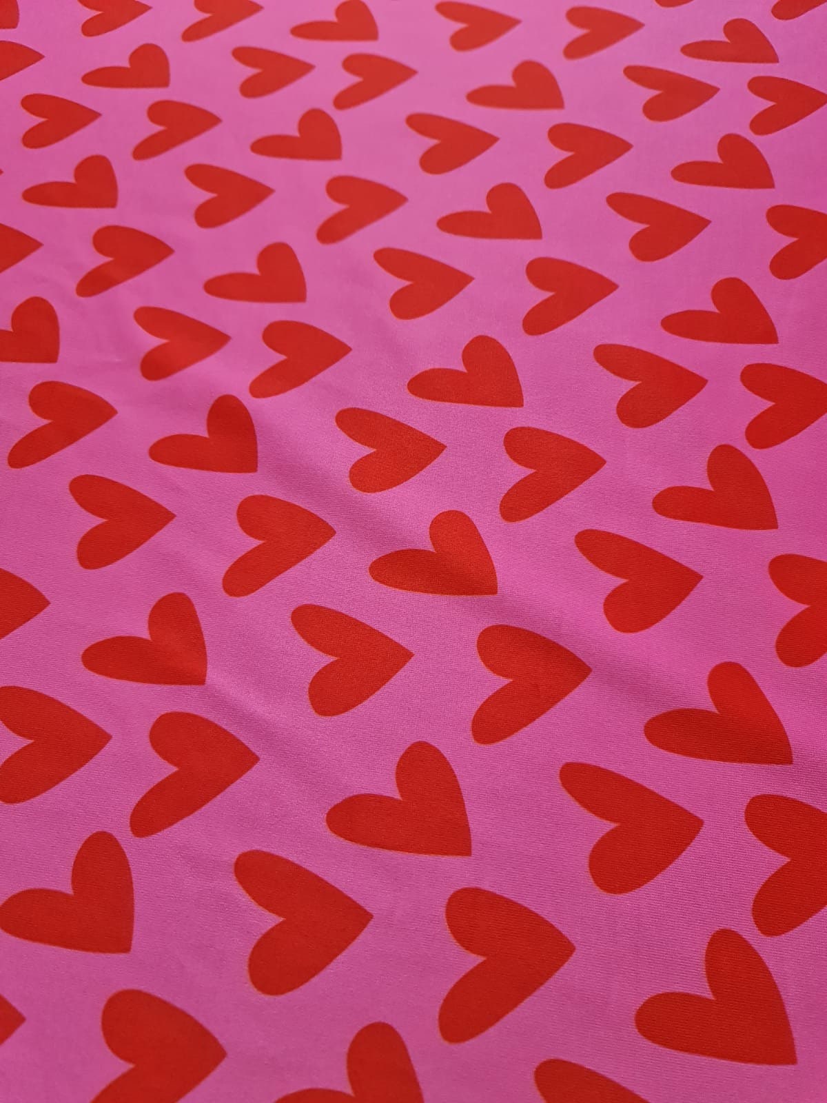 Heart Print Fabric spandex 4 - way stretch fabric - Whotex