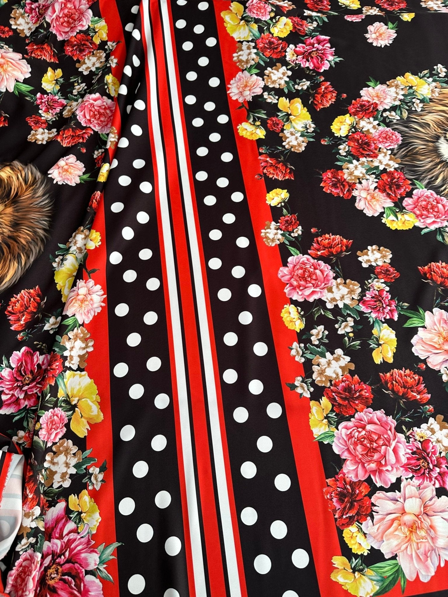 Leon Print Fabric, Floral Pattern Fabric, Desing Fabric By The Yard - Whotex Online Fabric Store