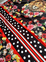 Leon Print Fabric, Floral Pattern Fabric, Desing Fabric By The Yard - Whotex Online Fabric Store