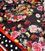 Leon Print Fabric, Floral Pattern Fabric, Desing Fabric By The Yard - Whotex Online Fabric Store