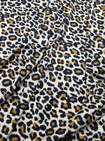 Leopard Pattern Beige Filling Fabric, Exotic Animal Pattern - Whotex Online Fabric Store