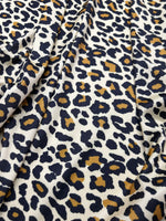 Leopard Pattern Beige Filling Fabric, Exotic Animal Pattern - Whotex Online Fabric Store