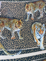 Leopard pattern fabric, Exotic Animal Print Crepe Fabric , Fabric by the yard, Panel Fabric 150*100cm // 1.64 * 1.09 yard // 39,37*59.05 inc - Whotex Online Fabric Store