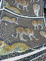 Leopard pattern fabric, Exotic Animal Print Crepe Fabric , Fabric by the yard, Panel Fabric 150*100cm // 1.64 * 1.09 yard // 39,37*59.05 inc - Whotex Online Fabric Store
