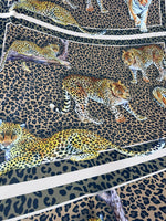 Leopard pattern fabric, Exotic Animal Print Crepe Fabric , Fabric by the yard, Panel Fabric 150*100cm // 1.64 * 1.09 yard // 39,37*59.05 inc - Whotex Online Fabric Store