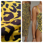 Leopard Pattern Fabric,4 - way stretch 58/60” Sold Fabric by the yar - Whotex Online Fabric Store