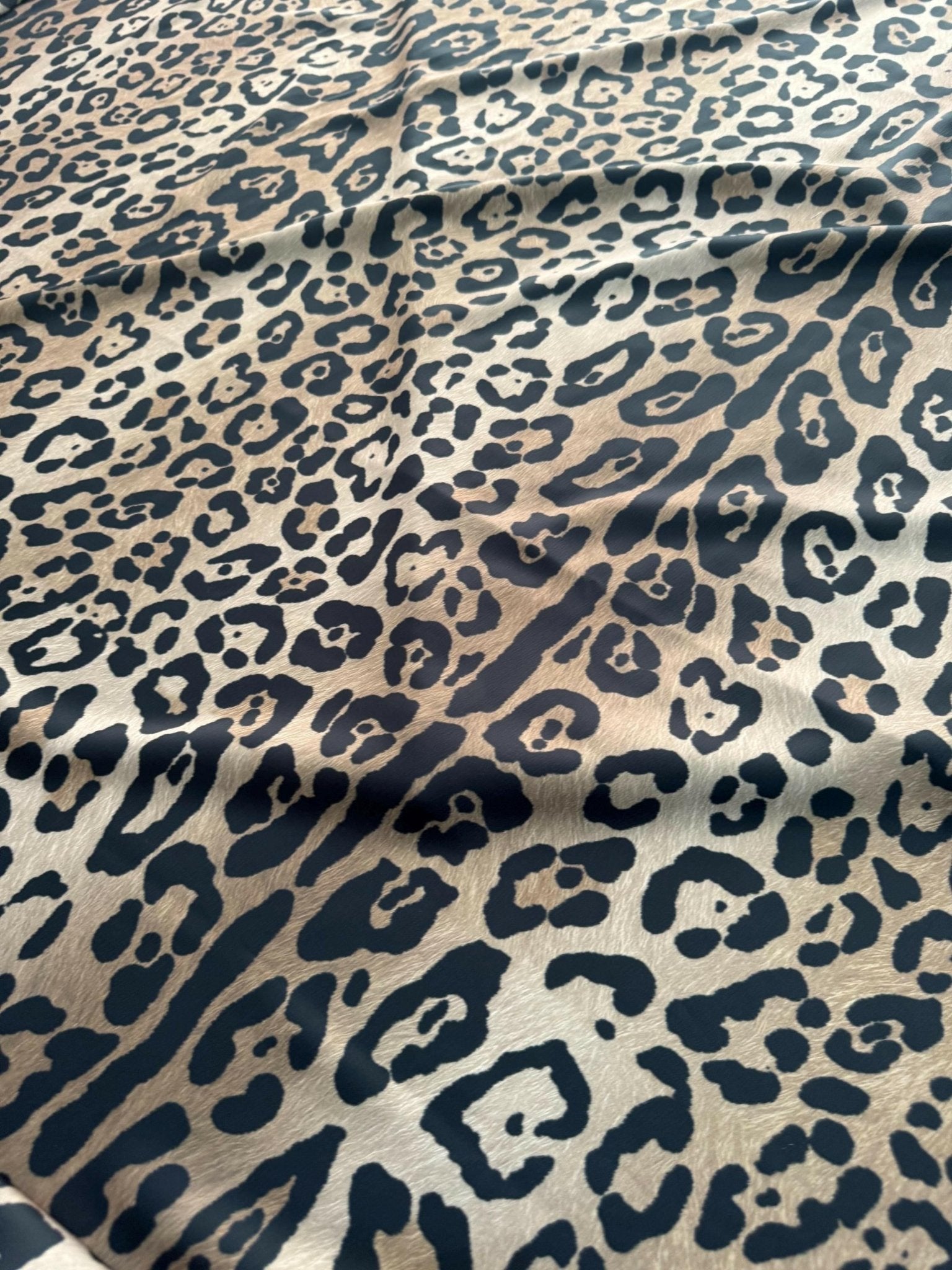 Leopard Pattern Satin Fabric - Whotex