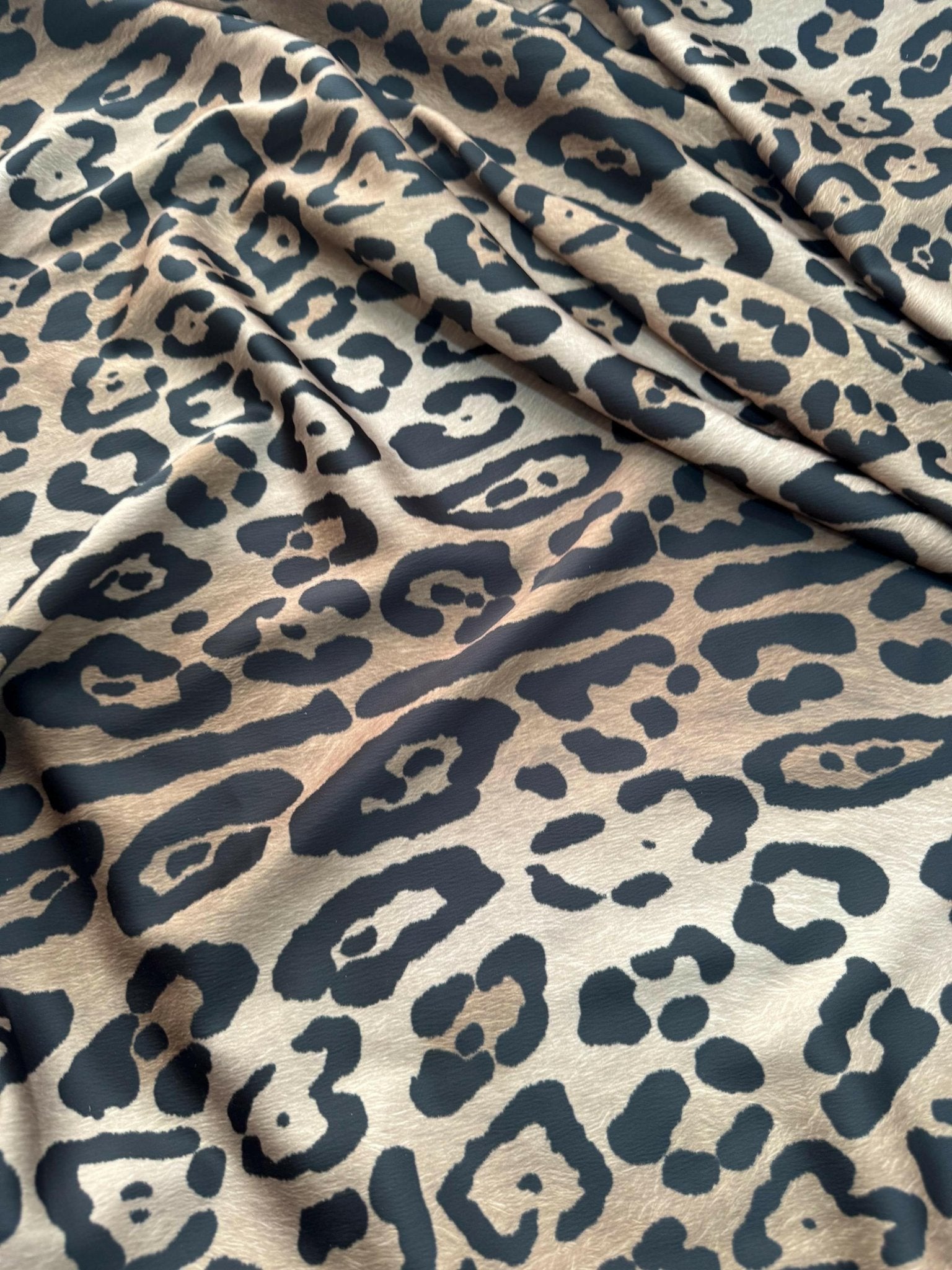 Leopard Pattern Satin Fabric - Whotex