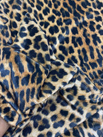 Leopard Pattern Stretch Velvet Fabric - Whotex Online Fabric Store