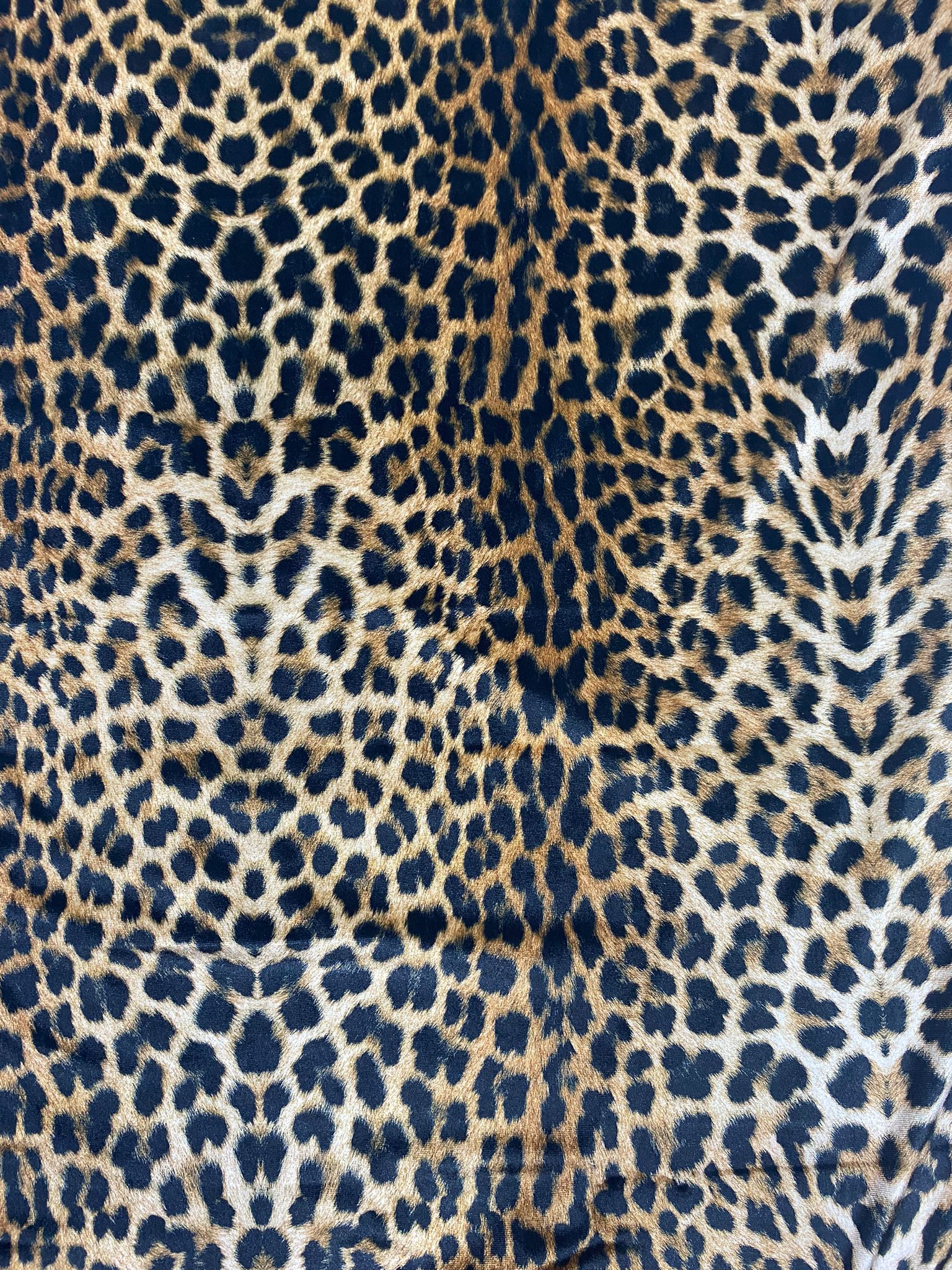 Leopard Pattern Stretch Velvet Fabric - Whotex