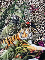 Leopard Pattern , Tropical leaf Pattern Fabric Fabric, Desing Fabric - Whotex Online Fabric Store