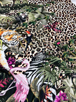 Leopard Pattern , Tropical leaf Pattern Fabric Fabric, Desing Fabric - Whotex Online Fabric Store