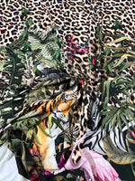Leopard Pattern , Tropical leaf Pattern Fabric Fabric, Desing Fabric - Whotex Online Fabric Store
