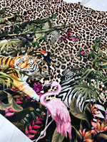 Leopard Pattern , Tropical leaf Pattern Fabric Fabric, Desing Fabric - Whotex Online Fabric Store