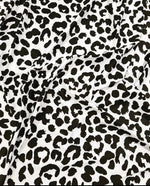 Leopard Print Fabric, Black And White Classic Design - Whotex Online Fabric Store