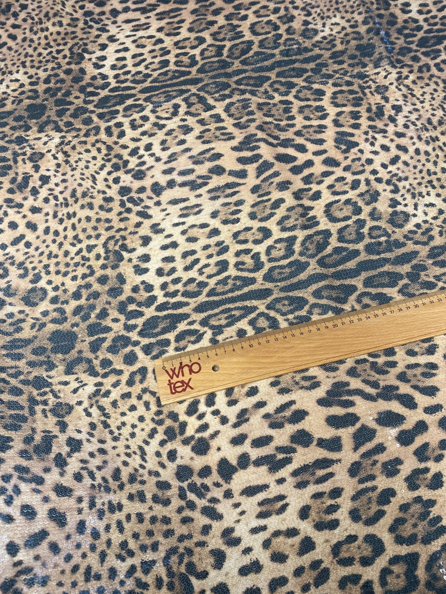 Leopard Print Sequin Fabric - Whotex Online Fabric Store
