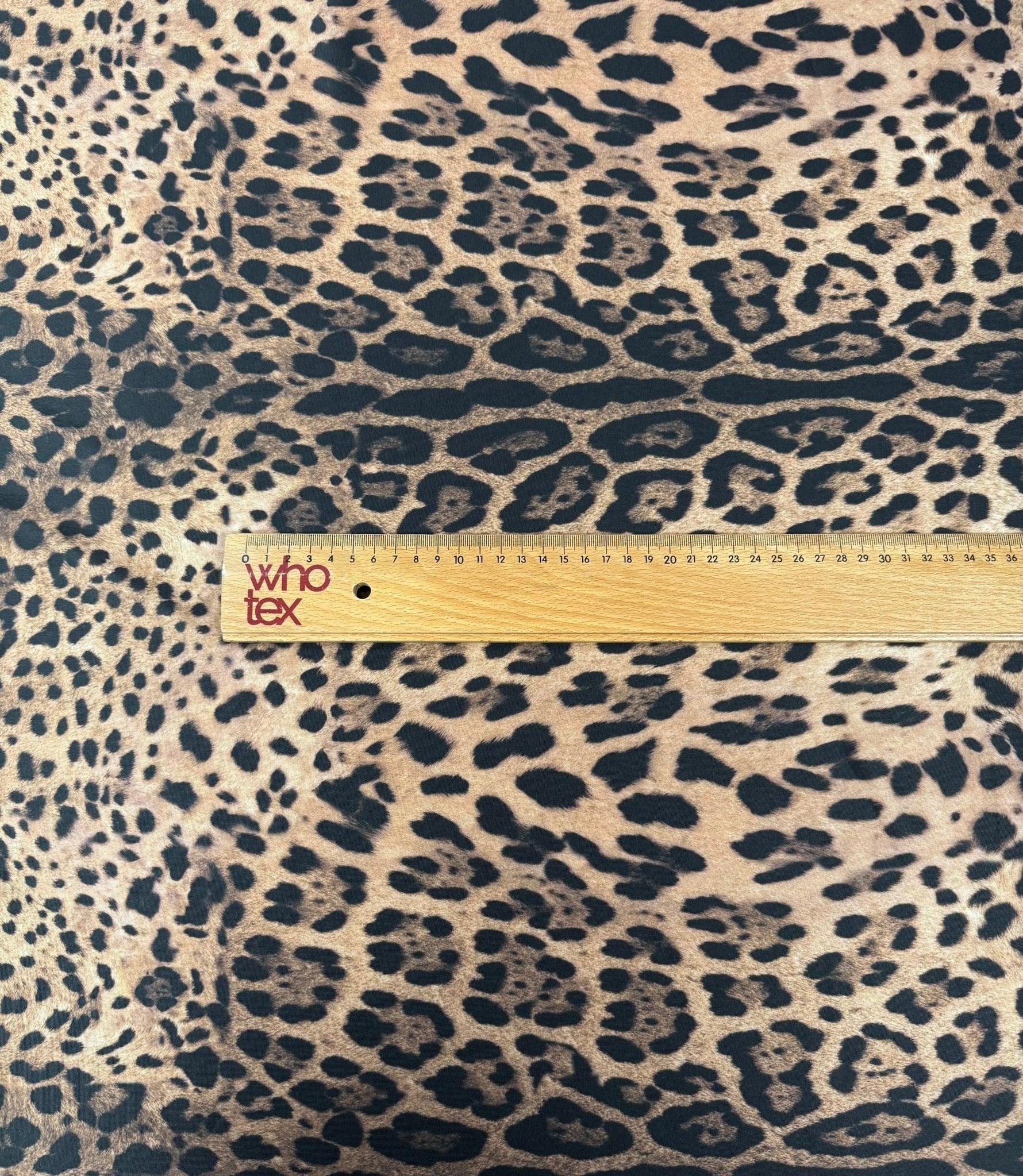 Leopard Print Spandex Fabric by the Metre - Whotex Fabrics London