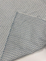 Light Blue Textured Tweed Wool Fabric by the Metre - Whotex Fabrics London
