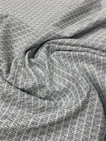 Light Blue Textured Tweed Wool Fabric by the Metre - Whotex Fabrics London