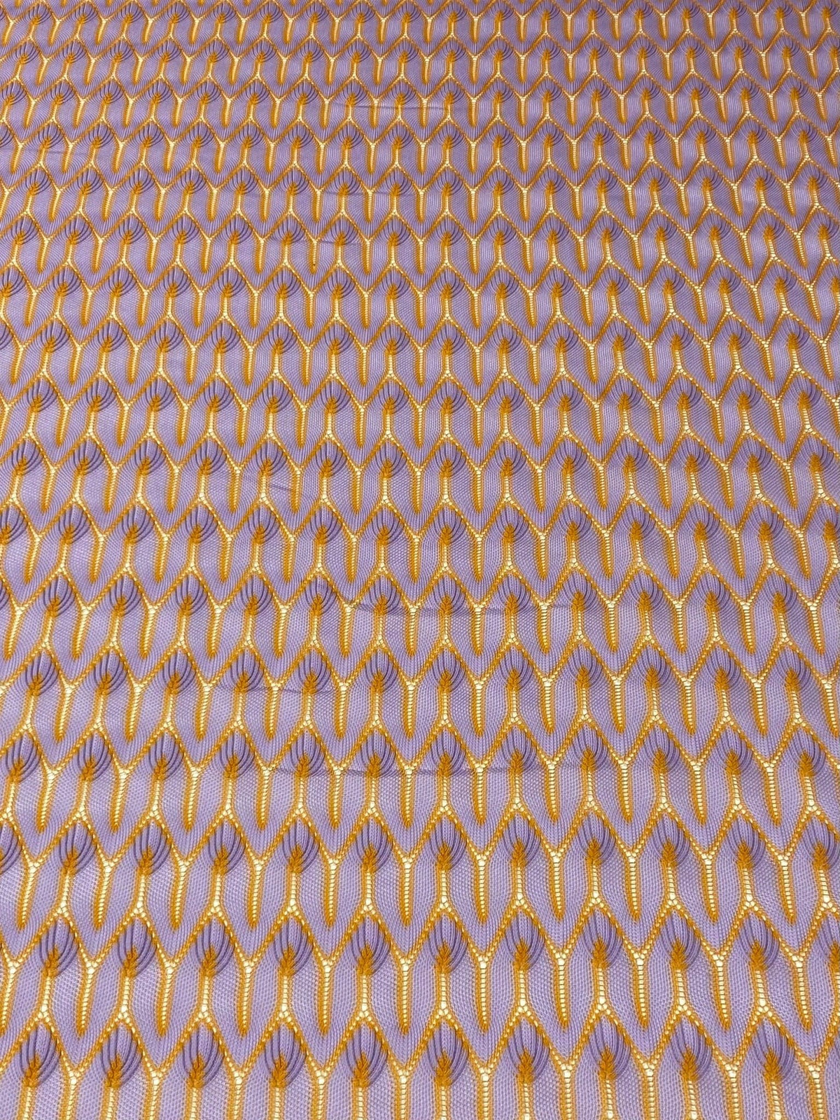 Lilac Abstract Mesh Knit Fabric with Metallic Detail by the Metre - Whotex Fabrics London