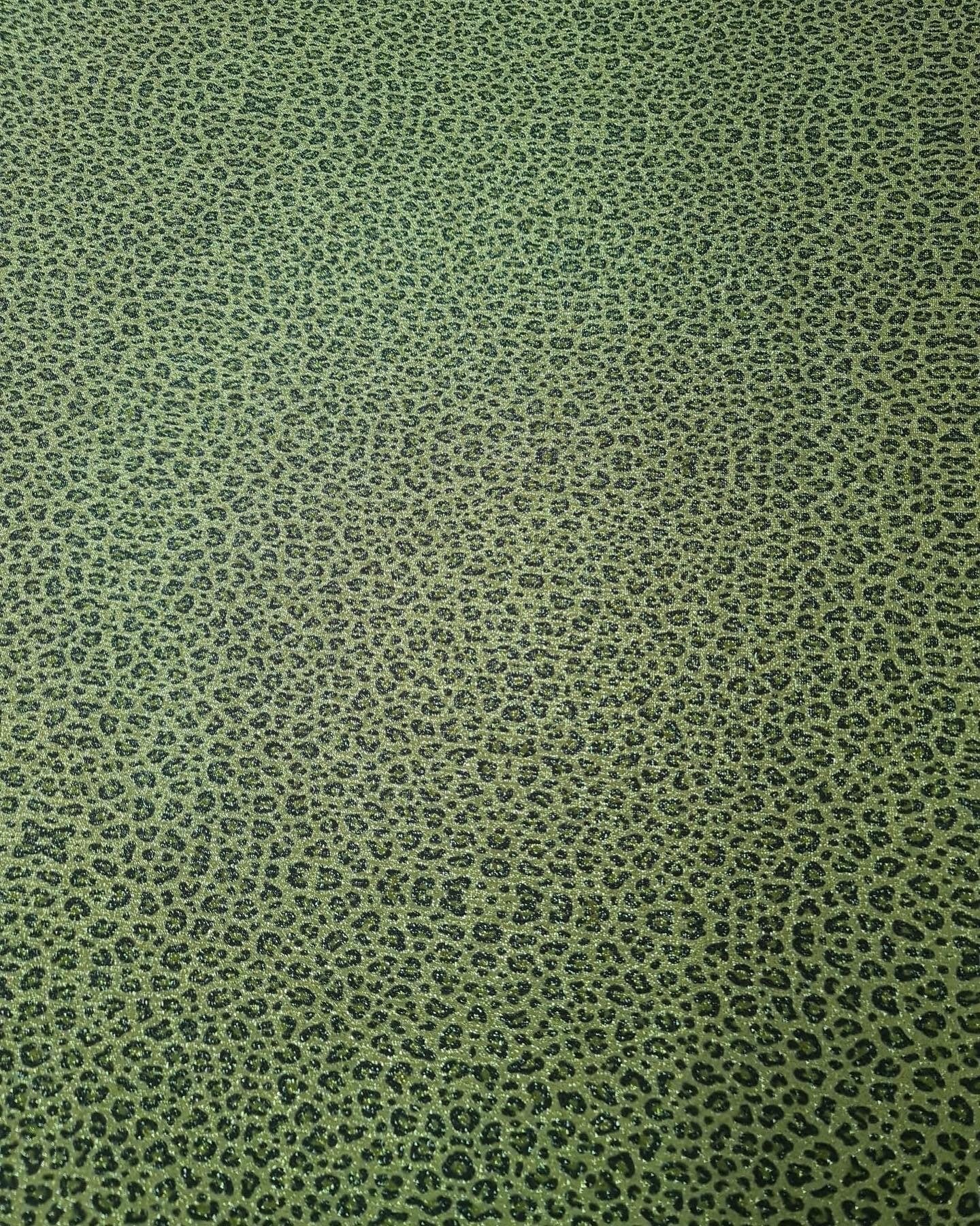 Lurex Fabric, Leopard Pattern Stretch 4 - way - Whotex Online Fabric Store