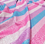 Lurex Fabric, Striped Pattern Glitter 4 - Way Stretch - Whotex Online Fabric Store