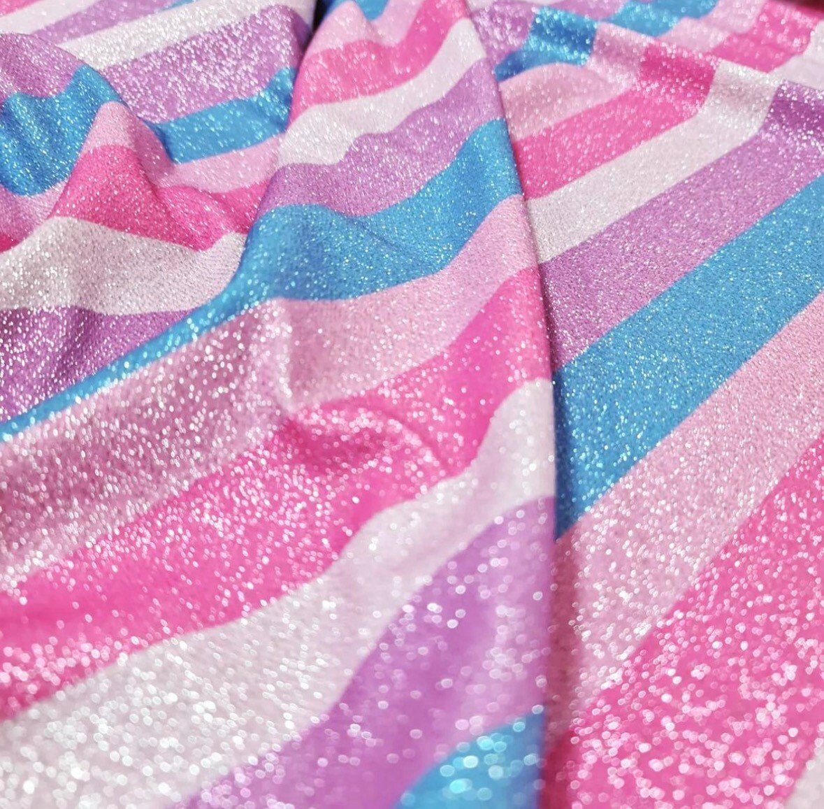 Lurex Fabric, Striped Pattern Glitter 4 - Way Stretch - Whotex Online Fabric Store