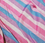 Lurex Fabric, Striped Pattern Glitter 4 - Way Stretch - Whotex Online Fabric Store