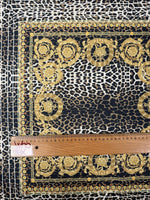 Luxury Baroque Leopard Upholstery Fabric by the Metre - Whotex Fabrics London