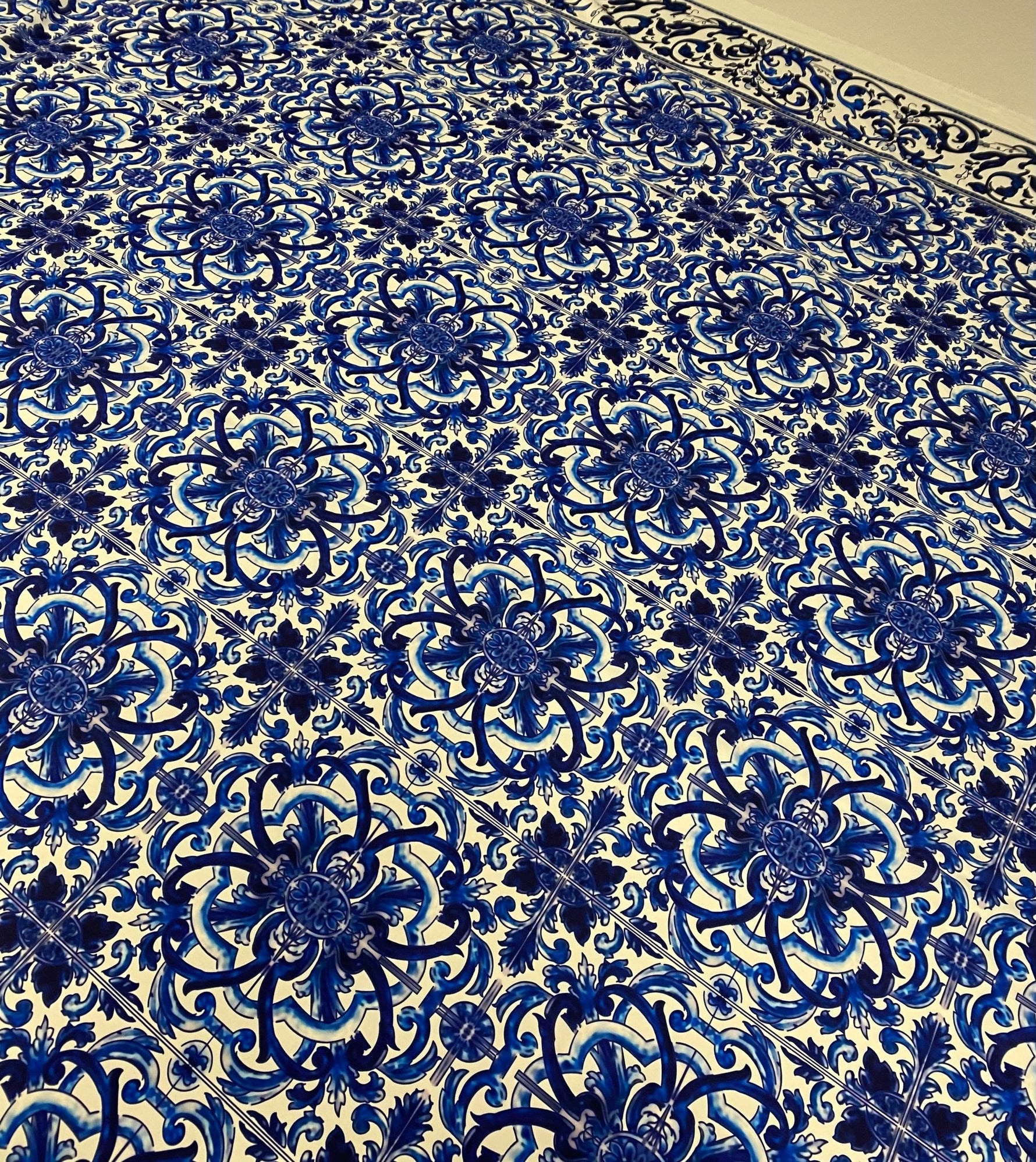 Majolica Blue White Swirl Fabric – Fabric by Metre, Multiple Options for Sewing & Dressmaking - Whotex Online Fabric Store