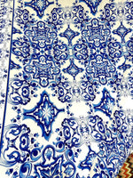 Majolica Pattern Fabric, Sicilian Print Fabric By The Yard - Whotex Online Fabric Store